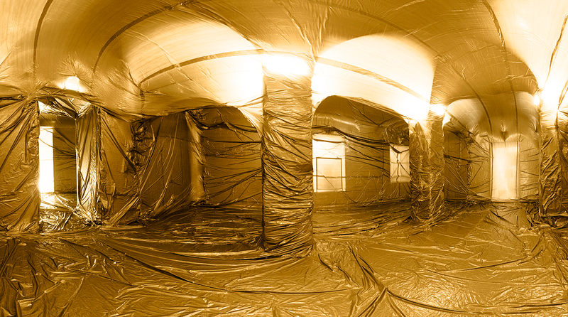 Illustration for article titled These Giant Balloons Inflated Indoors Look Completely Surreal